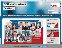 Tablet Screenshot of cdu-segeberg.de